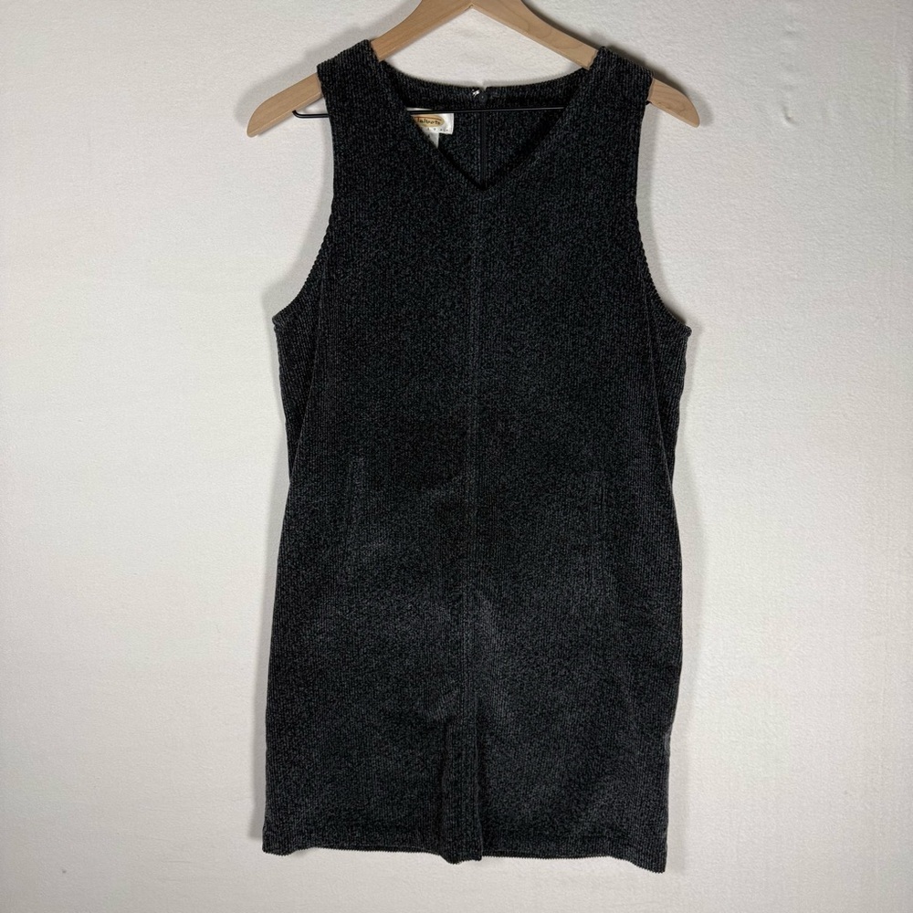 Vintage Talbots Black‎ dark grey Corduroy Jumper size 4